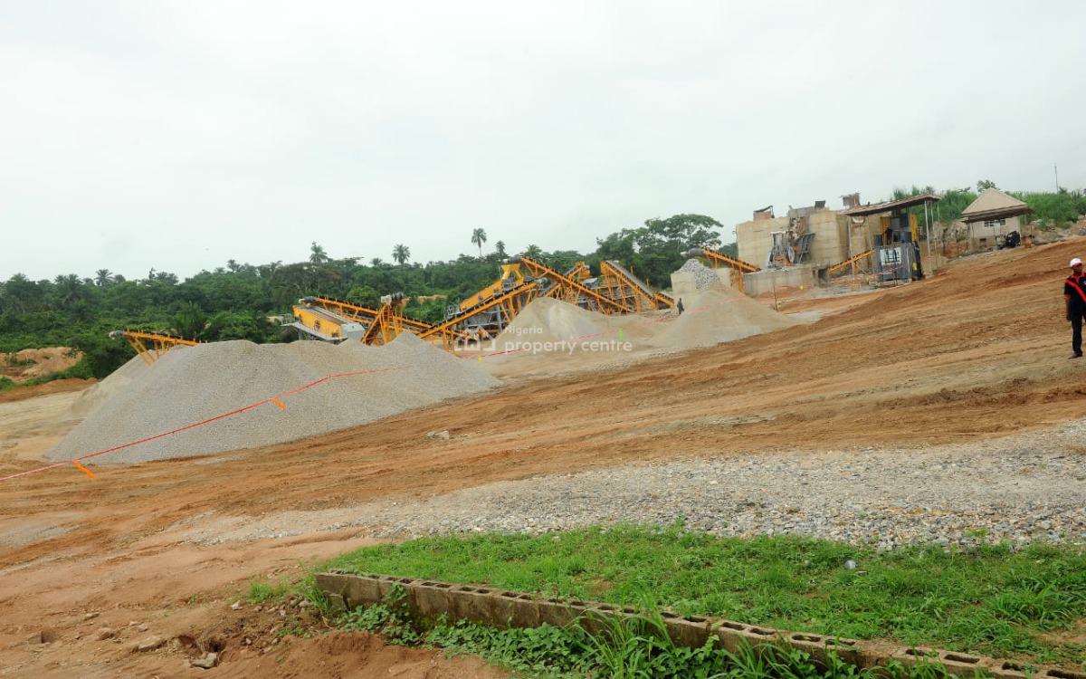 Functional Quarry and Appurtenances On137 Acres of Land, Degbe Alapako Village Directly  on Lagos-ibadan Expressway, Ifo, Ogun, Industrial Land for Sale
