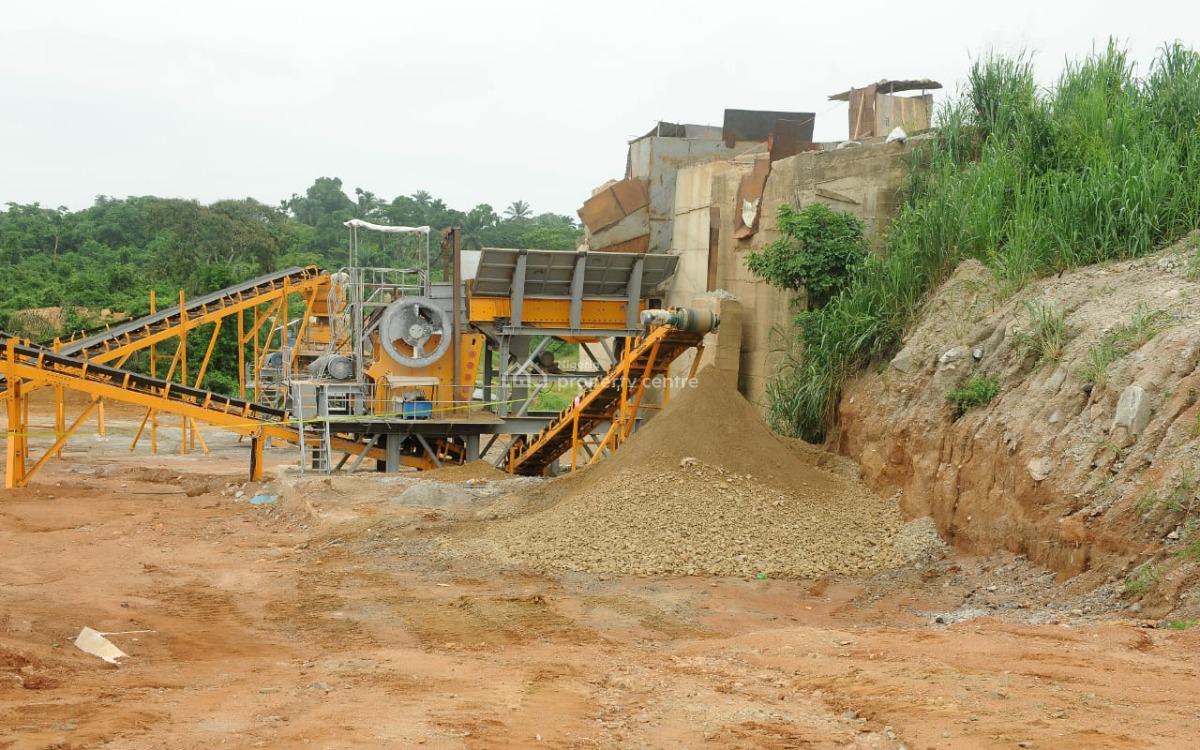 Functional Quarry and Appurtenances On137 Acres of Land, Degbe Alapako Village Directly  on Lagos-ibadan Expressway, Ifo, Ogun, Industrial Land for Sale