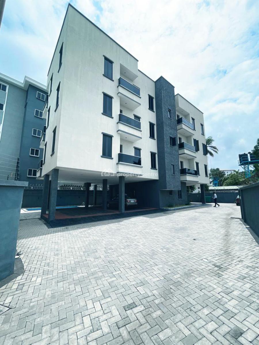 Serviced 3 Bedroom Flat with Bq, Fitted Kitchen, Ensuite Rooms, Ikoyi, Lagos, Flat / Apartment for Rent