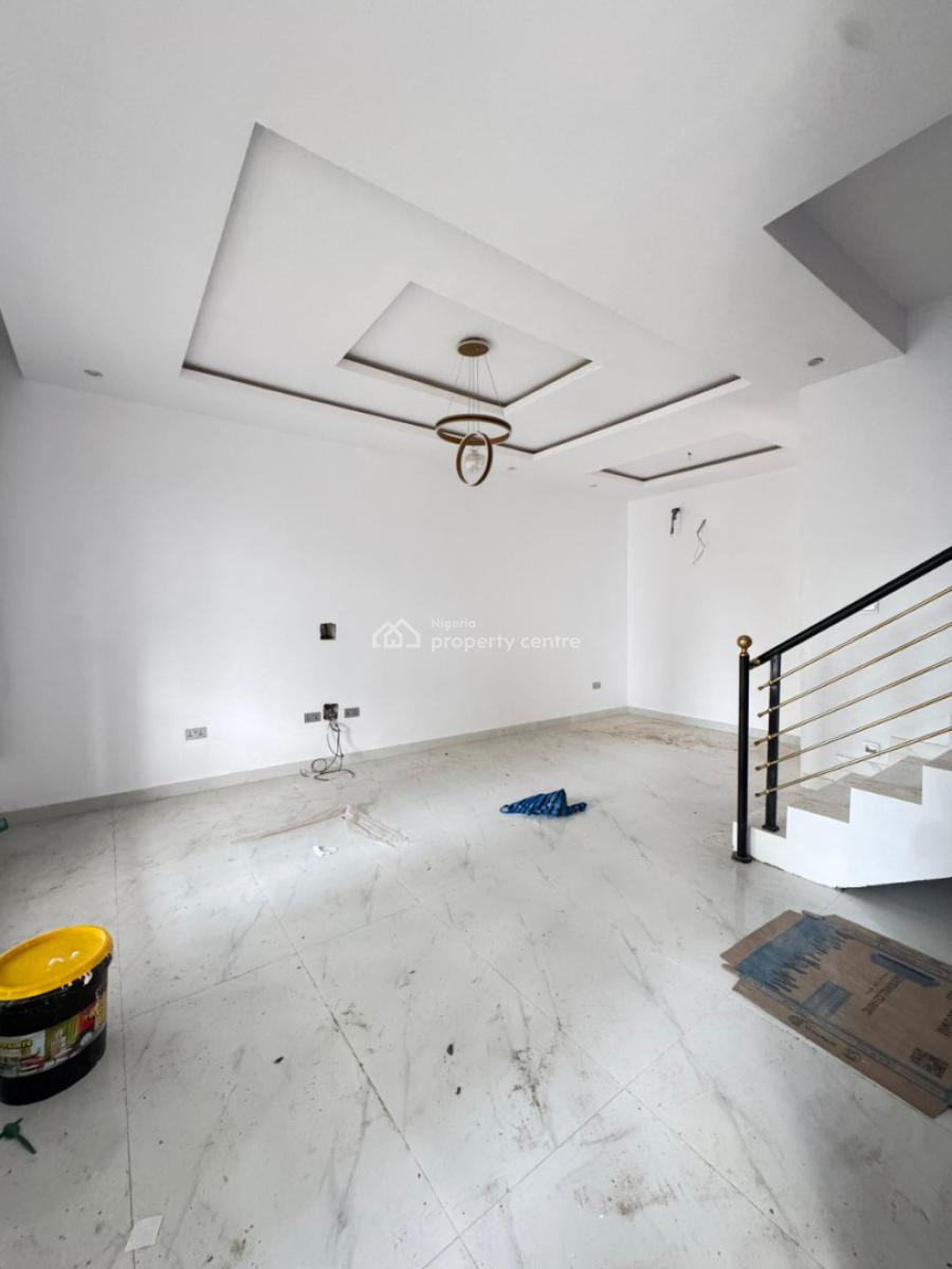 New 4 Bedrooms Duplex with Bq, Sangotedo, Ajah, Lagos, Terraced Duplex for Sale