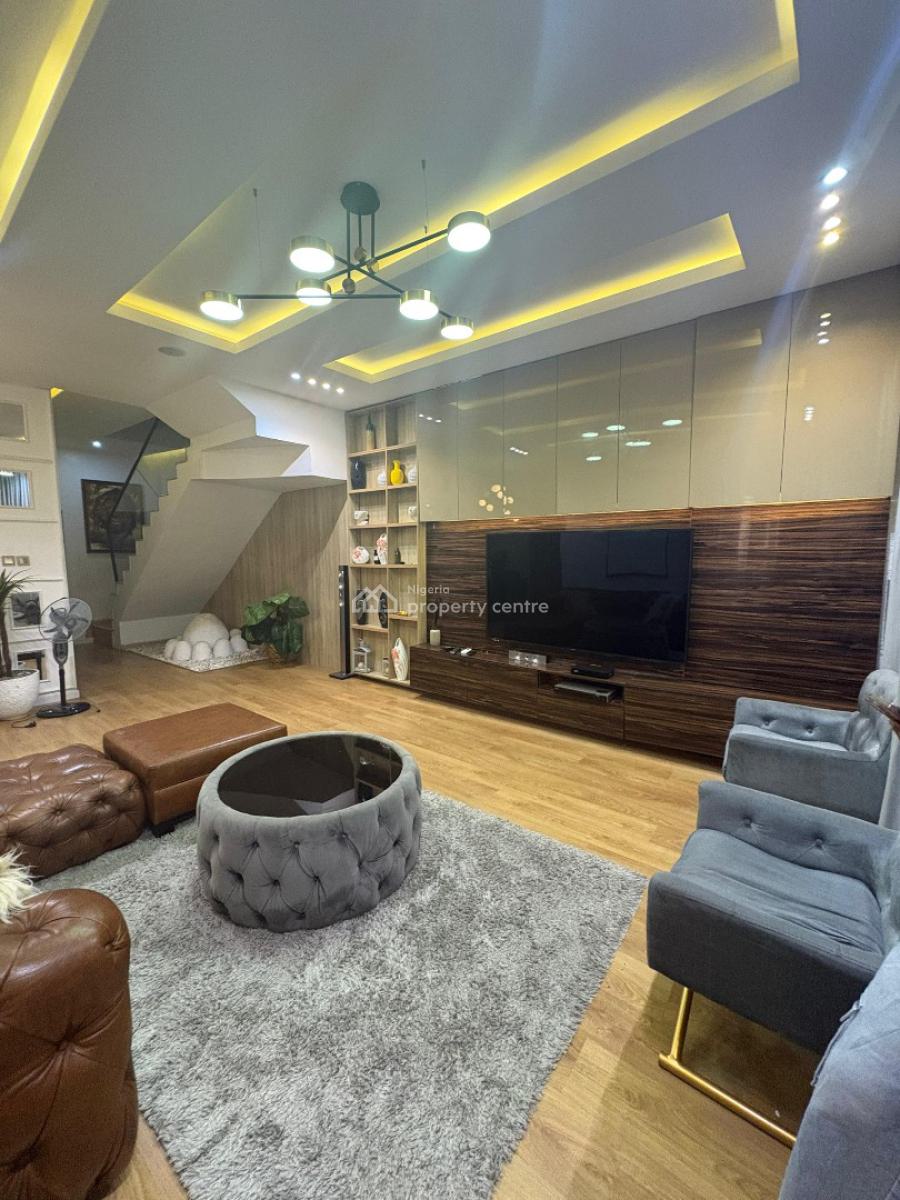 Fully Furnished  4 Bedroom Semi Detached   Bq Security Post, Orchid Road, Lekki, Lagos, Semi-detached Duplex for Rent