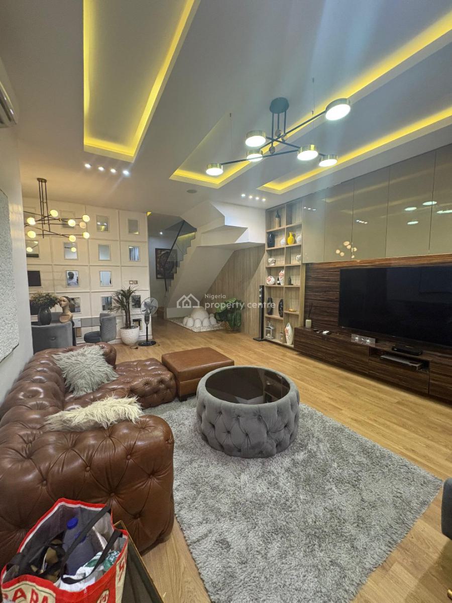 Fully Furnished  4 Bedroom Semi Detached   Bq Security Post, Orchid Road, Lekki, Lagos, Semi-detached Duplex for Rent