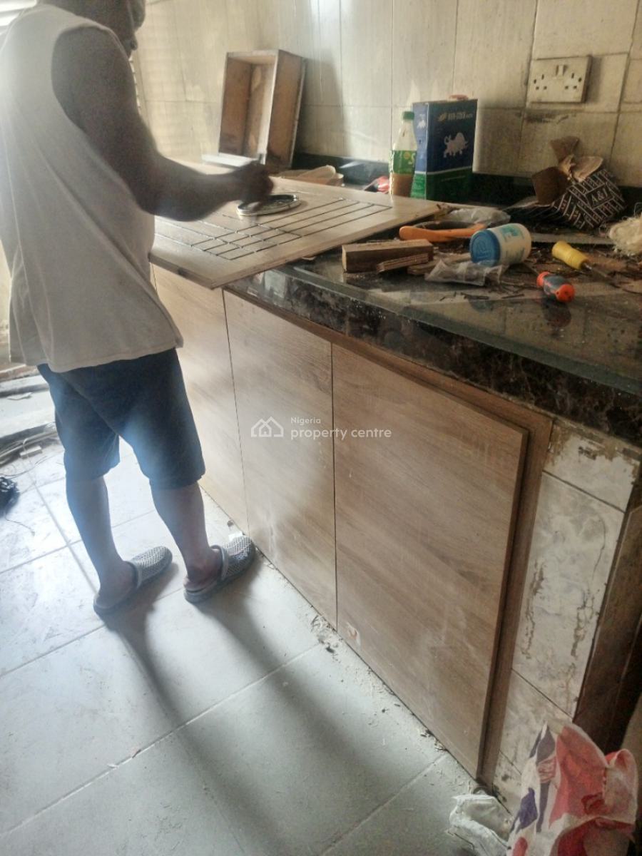 a Newly Renovated 3 Bedroom Flat with Dining Directly on Good Road, Mangoro Very Close to Bus Stop, Ikeja, Lagos, Flat / Apartment for Rent