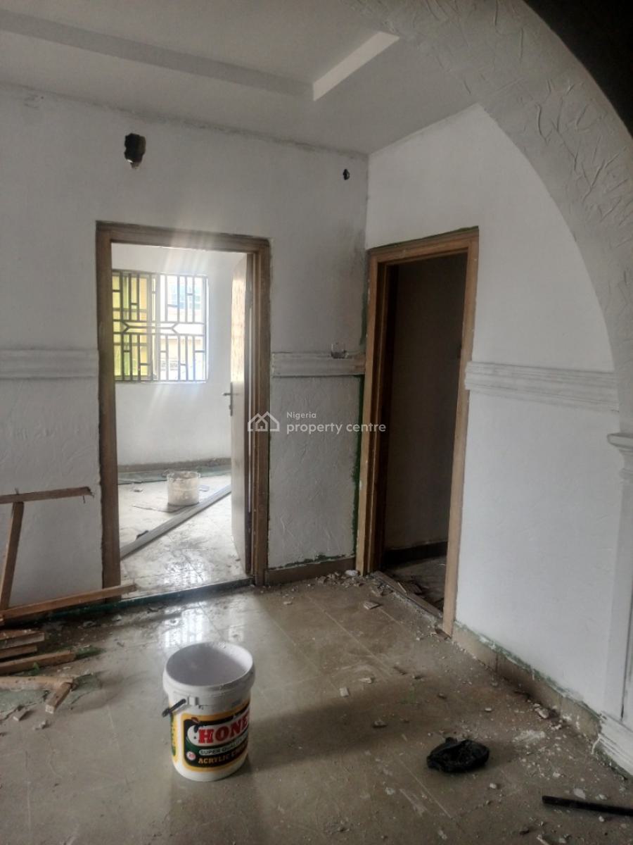 a Newly Renovated 3 Bedroom Flat with Dining Directly on Good Road, Mangoro Very Close to Bus Stop, Ikeja, Lagos, Flat / Apartment for Rent