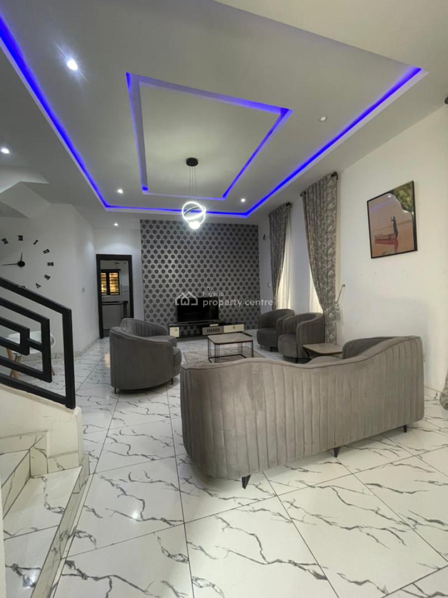 Super Serene 4 Bedroom House, Abraham Adesanya, Ajah, Lagos, Semi-detached Duplex Short Let