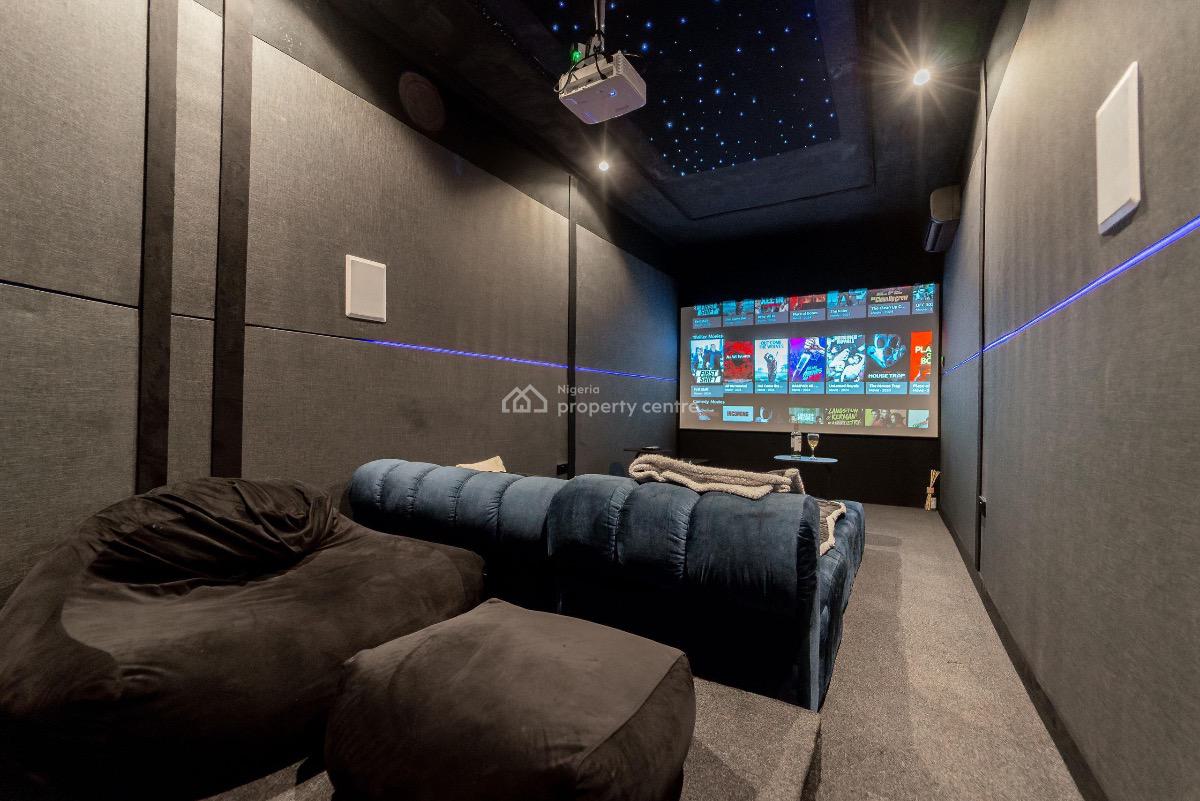 2 Bedroom Cozy Apartment with Private Cinema, Banana Island, Ikoyi, Lagos, House Short Let