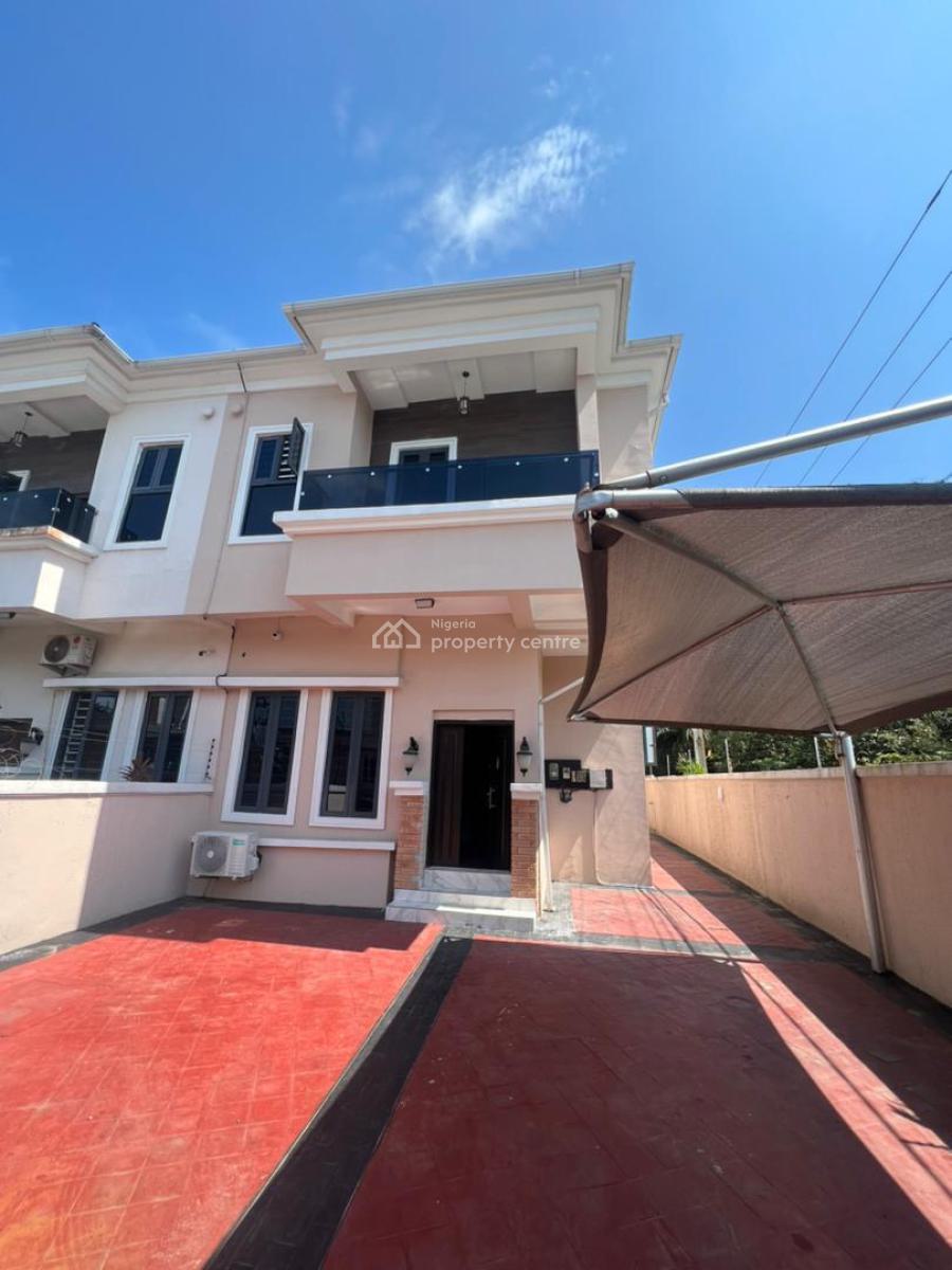 Furnished 4 Bedroom Semi Detached with Bq, Chevron, Lekki, Lagos, Semi-detached Duplex for Rent