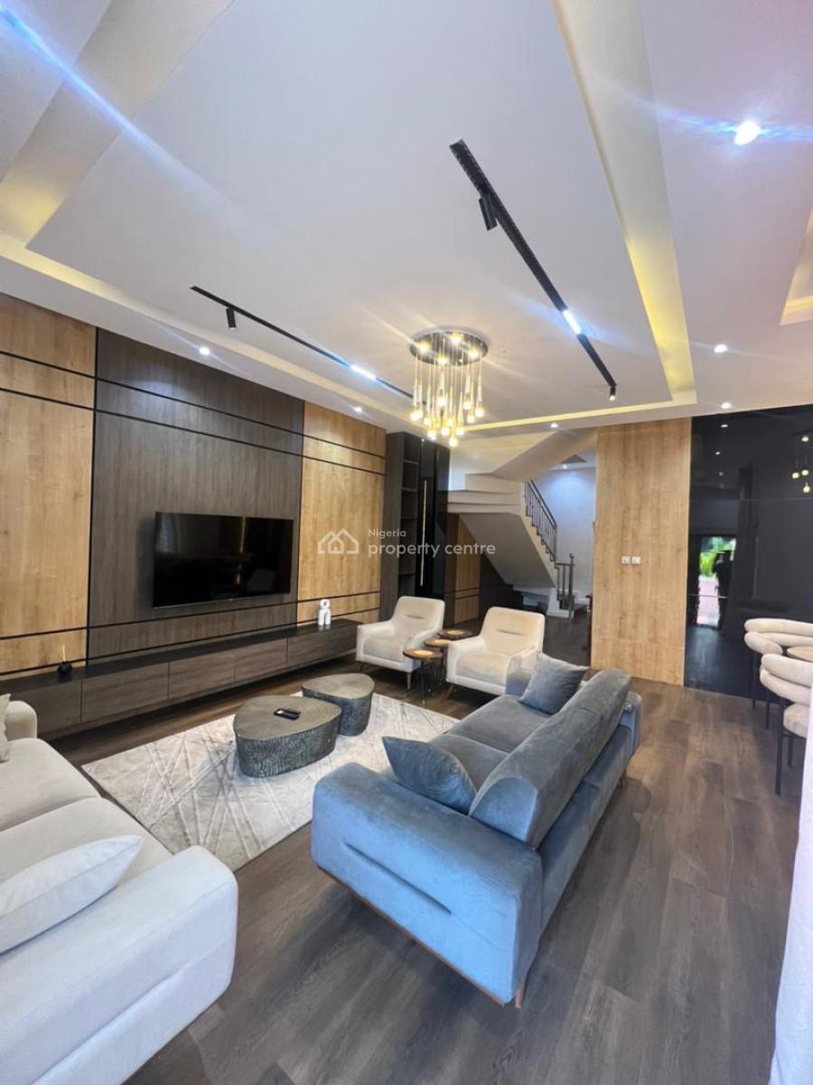 Furnished 4 Bedroom Semi Detached with Bq, Chevron, Lekki, Lagos, Semi-detached Duplex for Rent