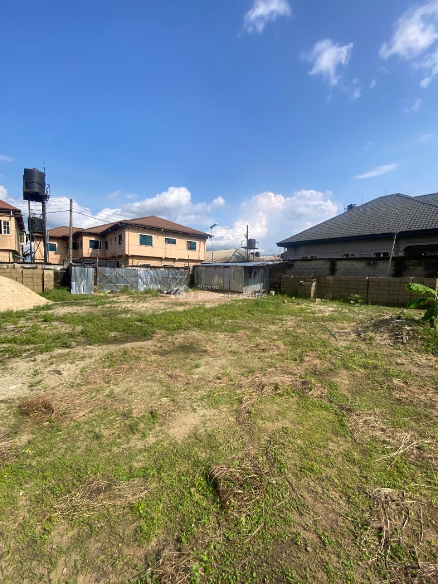 Well Located Table Dry Land with Moulded Blocks, Woji / Nvuigwe Estate, Port Harcourt, Rivers, Residential Land for Sale