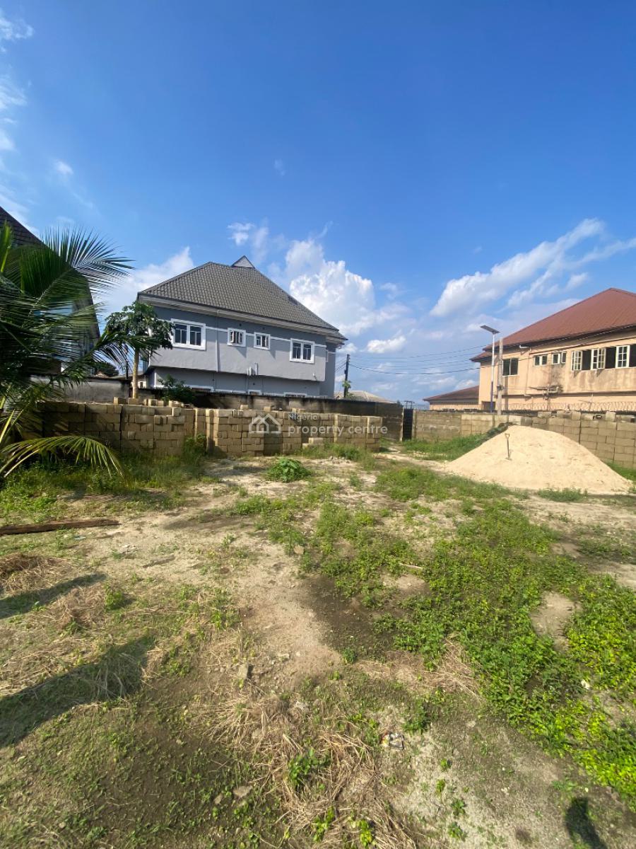 Well Located Table Dry Land with Moulded Blocks, Woji / Nvuigwe Estate, Port Harcourt, Rivers, Residential Land for Sale