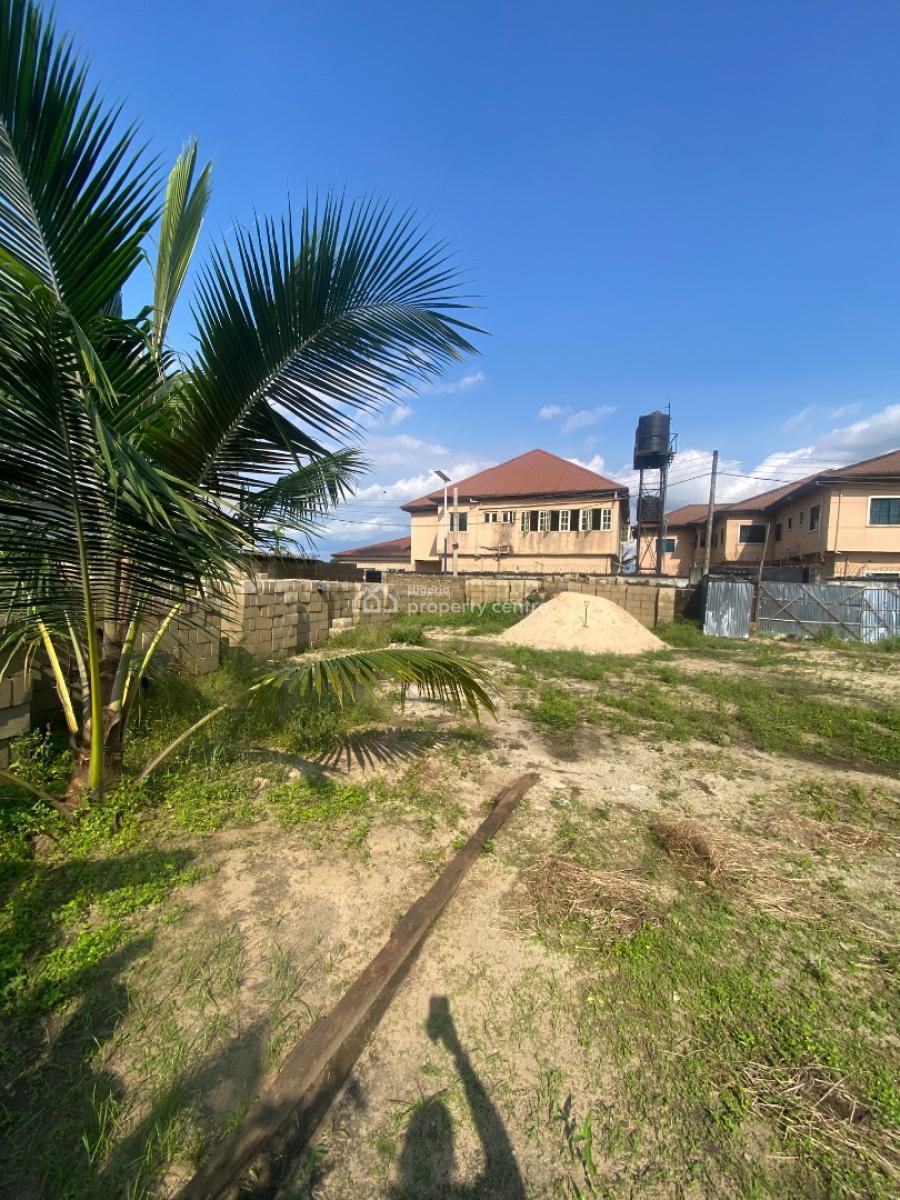 Well Located Table Dry Land with Moulded Blocks, Woji / Nvuigwe Estate, Port Harcourt, Rivers, Residential Land for Sale