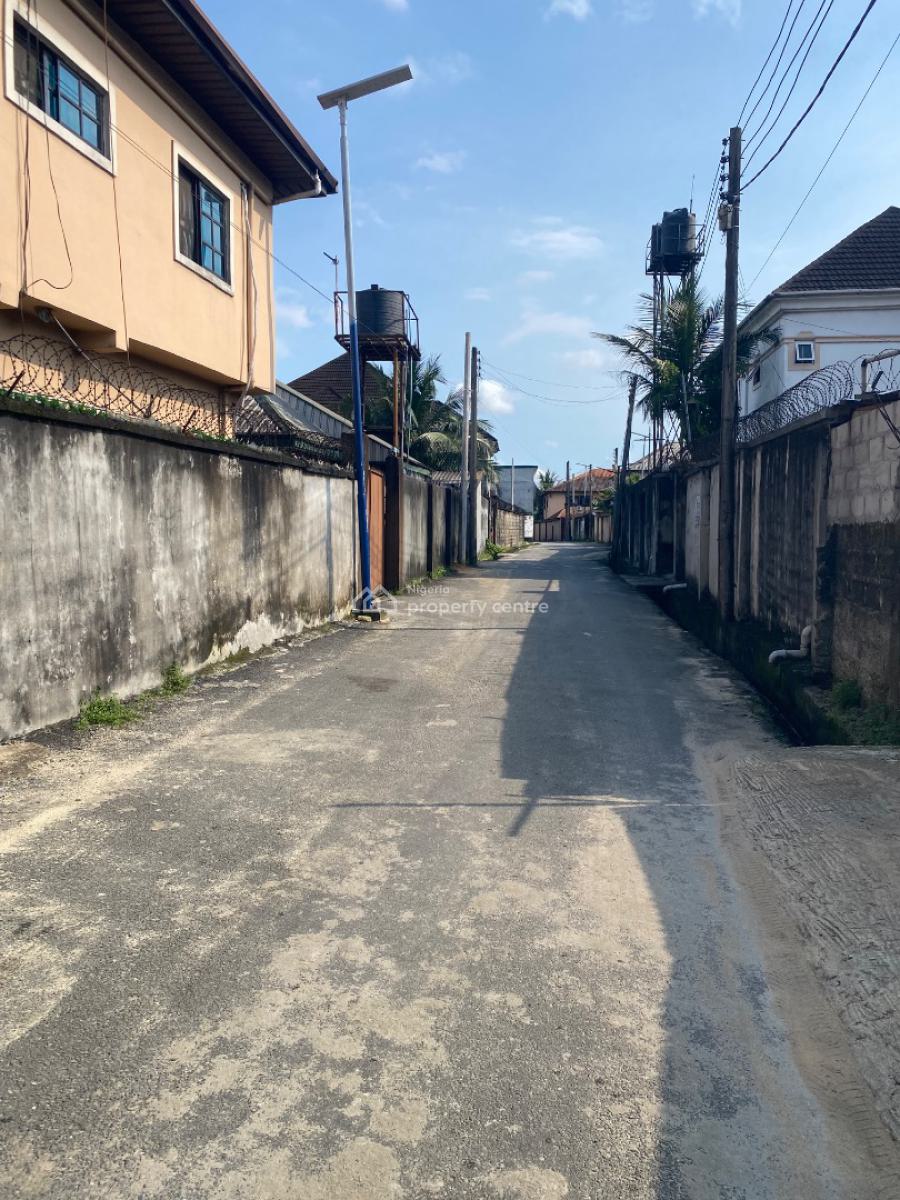 Well Located Table Dry Land with Moulded Blocks, Woji / Nvuigwe Estate, Port Harcourt, Rivers, Residential Land for Sale