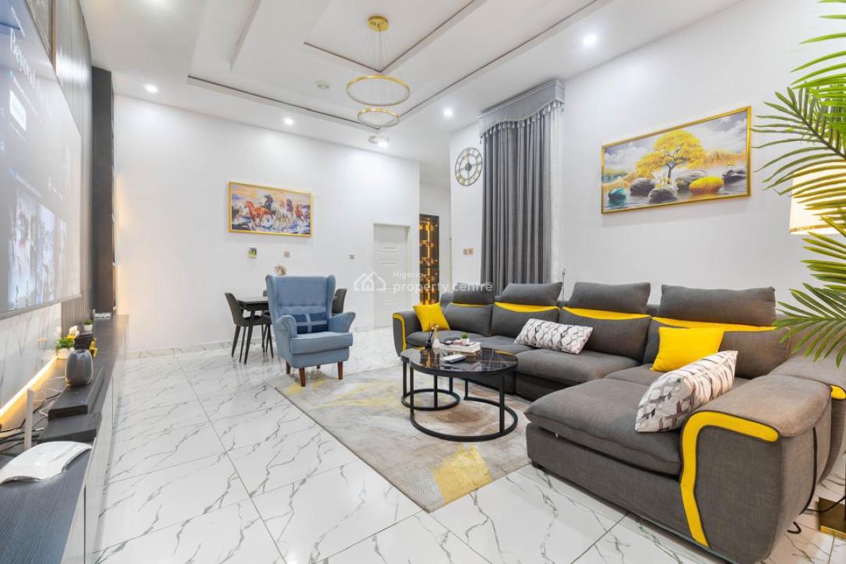 Luxury Sharp 4 Bedrooms Apartment with Ps5 & Swimming Pool, Orchid Road, Lekki, Lagos, Flat / Apartment Short Let