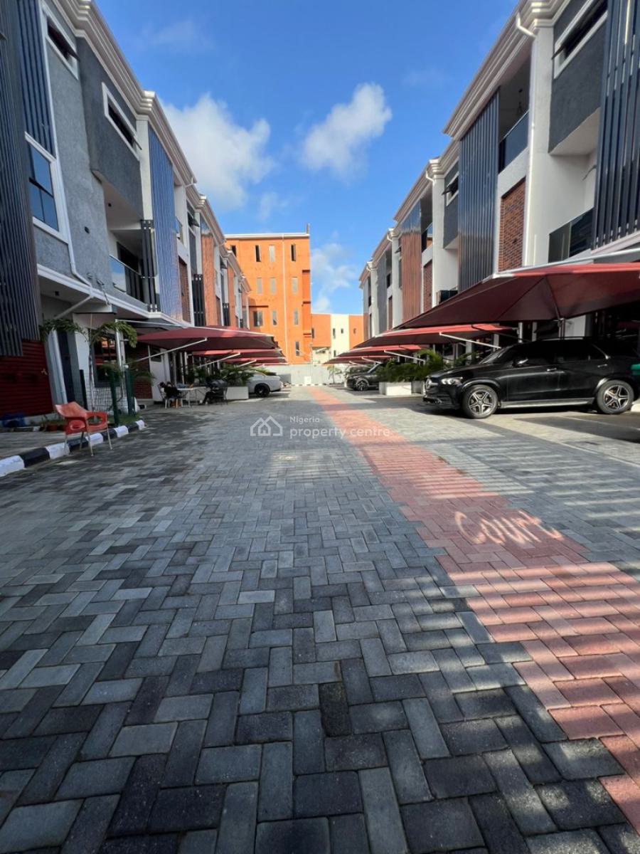 Gorgeously Carved Luxury 4 Bedrooms Terraced Duplex with Swimming Pool, Gym, Ikate, Lekki, Lagos, Terraced Duplex for Sale