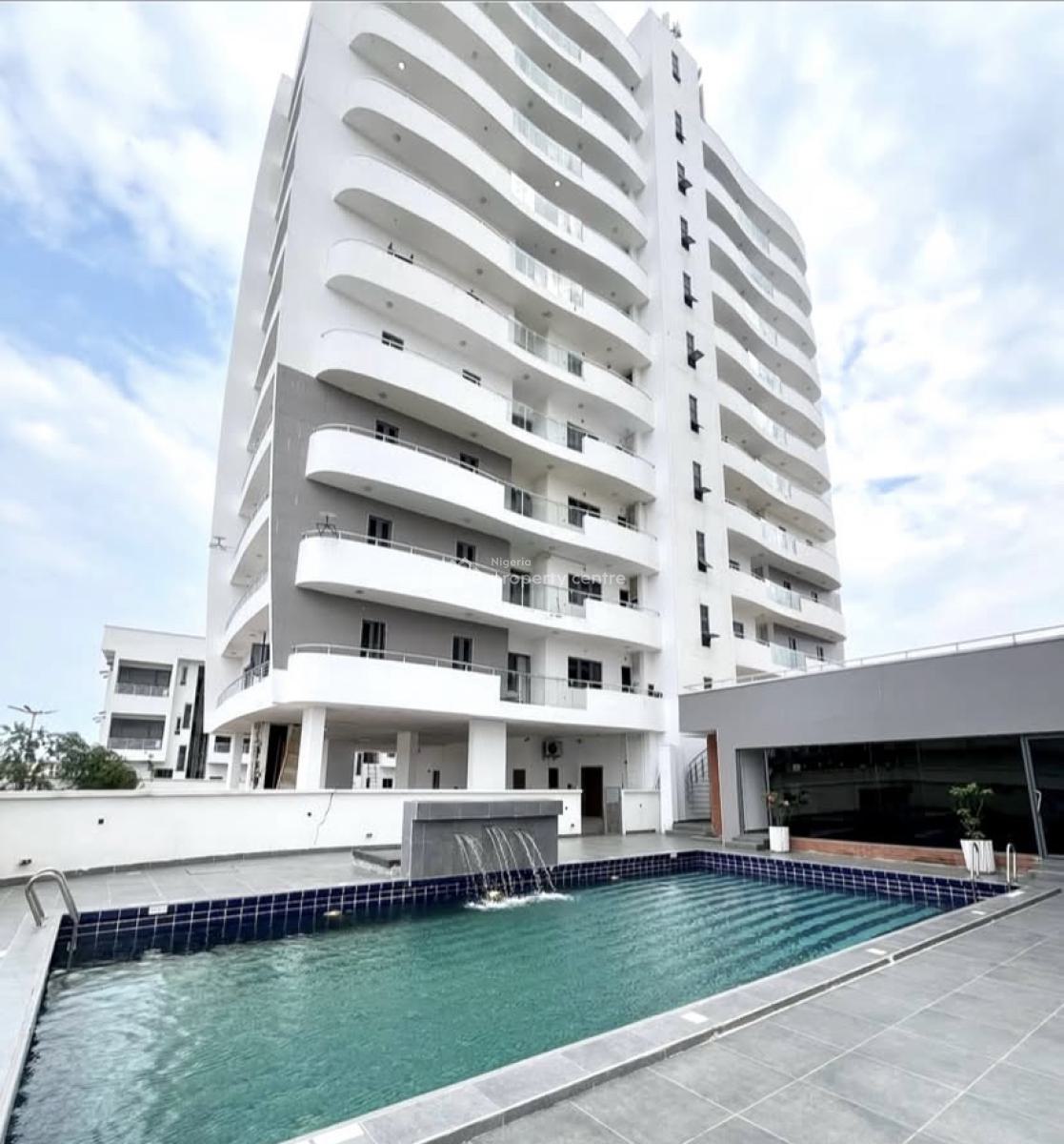 Luxurious 2 Bedroom Apartment with Elevator, Swimming Pool and Gym, Lekki Phase 1, Lekki, Lagos, Flat / Apartment for Rent