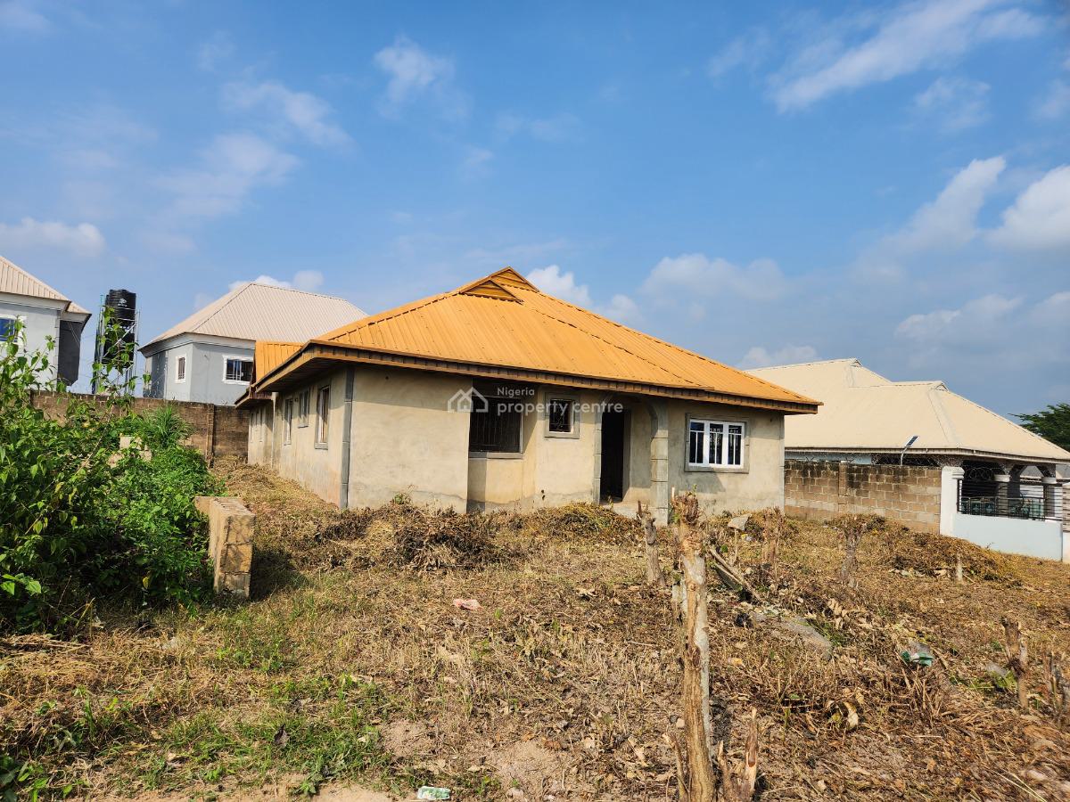 Lovely Uncompleted Twin 3 Bedroom Apartments Bungalow, Zone Q Estate, Jawe, Odo Ona Kekere Off Olf Lagos Road, Ibadan, Oyo, Detached Bungalow for Sale