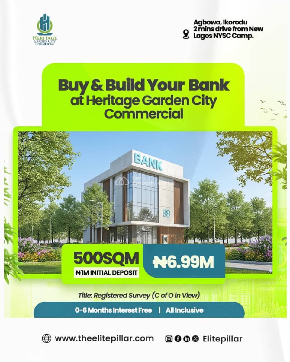 Buy and Build Shopping Mall,event Centre,hotel,school,service Appartme, Get to Buy and Build: Own High Rising Hospital, 2 Mins Drive Nysc Camp, Agbowa, Ikorodu, Lagos, Commercial Land for Sale