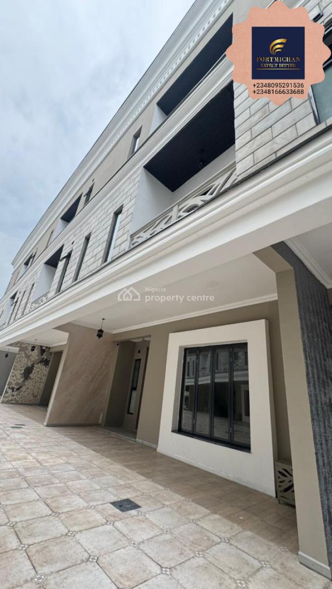 Newly Built Smart 5-bedroom Terrace Duplex with 2 Room Bq, Parkview Estate, Ikoyi, Lagos, Terraced Duplex for Rent
