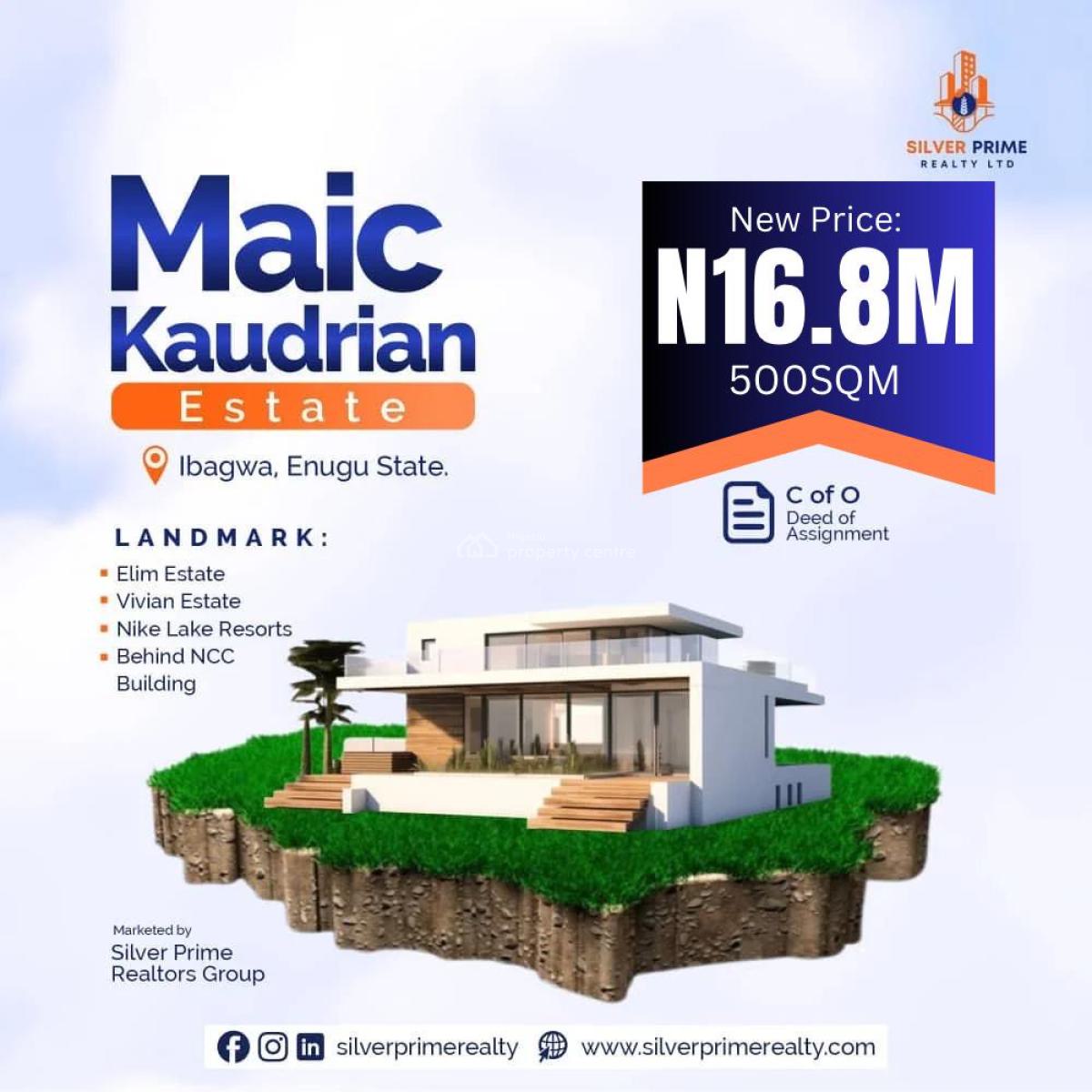 Maic Kudrian Estate, Ibeagwa, Enugu, Enugu, Mixed-use Land for Sale
