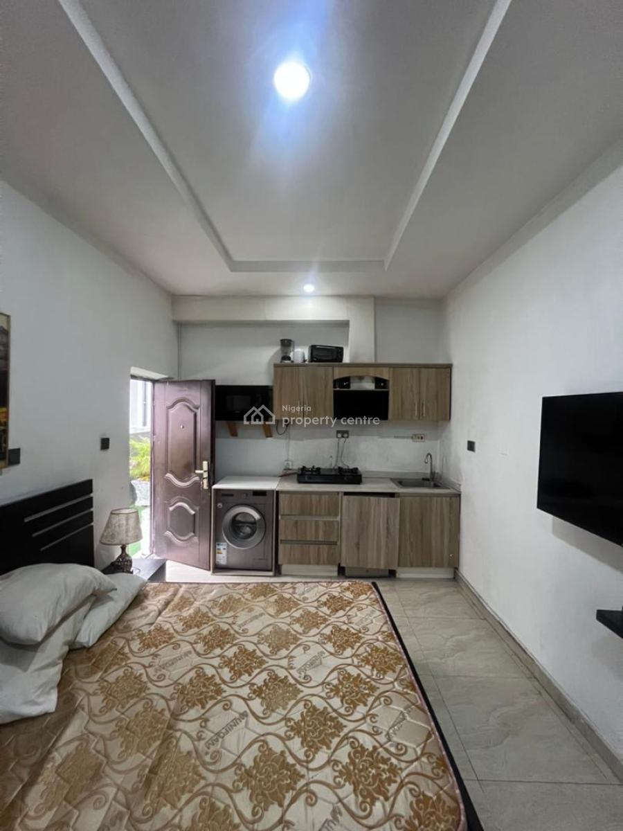 Furnished Studio Apartment, Chevron, Lekki, Lagos, Self Contain (single Rooms) for Rent