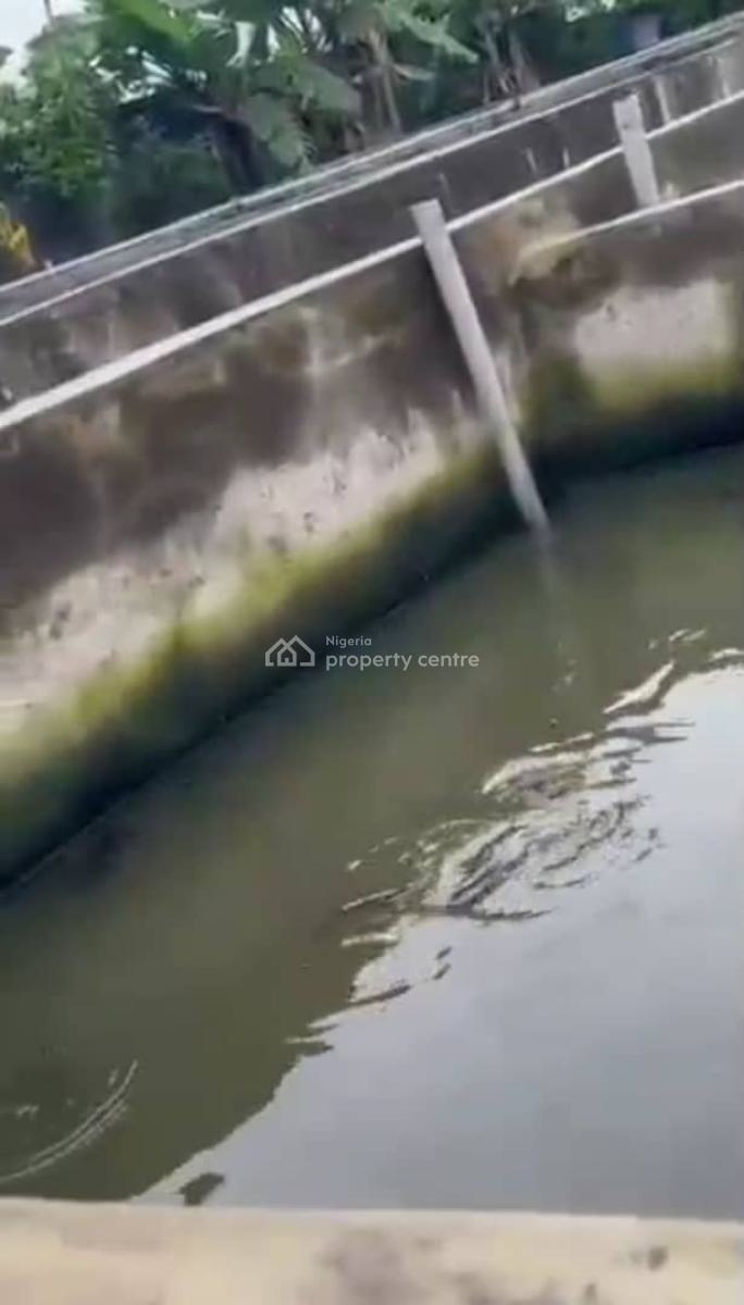 44 Chambers Fish Pond Sitting on a 1,500sqm of Land, Jolasco Via Lamber Tipper Garage, Akute, Ifo, Ogun, Commercial Land for Sale