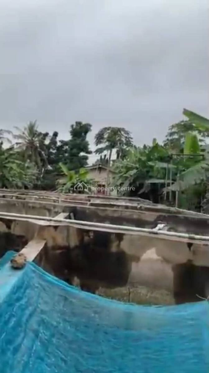 44 Chambers Fish Pond Sitting on a 1,500sqm of Land, Jolasco Via Lamber Tipper Garage, Akute, Ifo, Ogun, Commercial Land for Sale