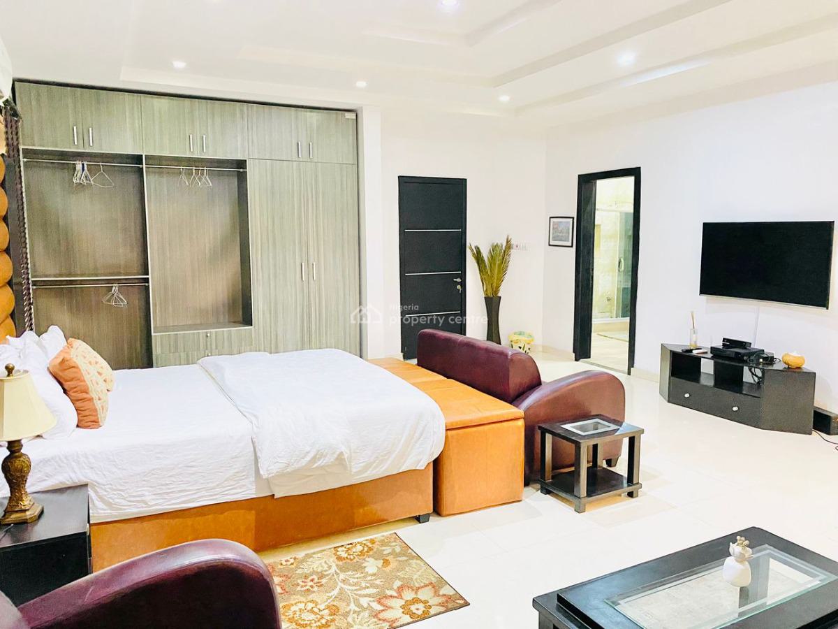 Luxury Finished & Furnished 1bedrooms Flat with Pool and 24hrs Power, Lekki Phase 1, Lekki, Lagos, Mini Flat (room and Parlour) for Rent