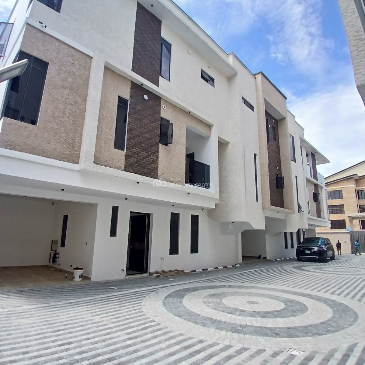 Newly Built 4 Bedroom Terrace Duplex with Bq, Lekki Phase 1, Lekki, Lagos, Terraced Duplex for Sale