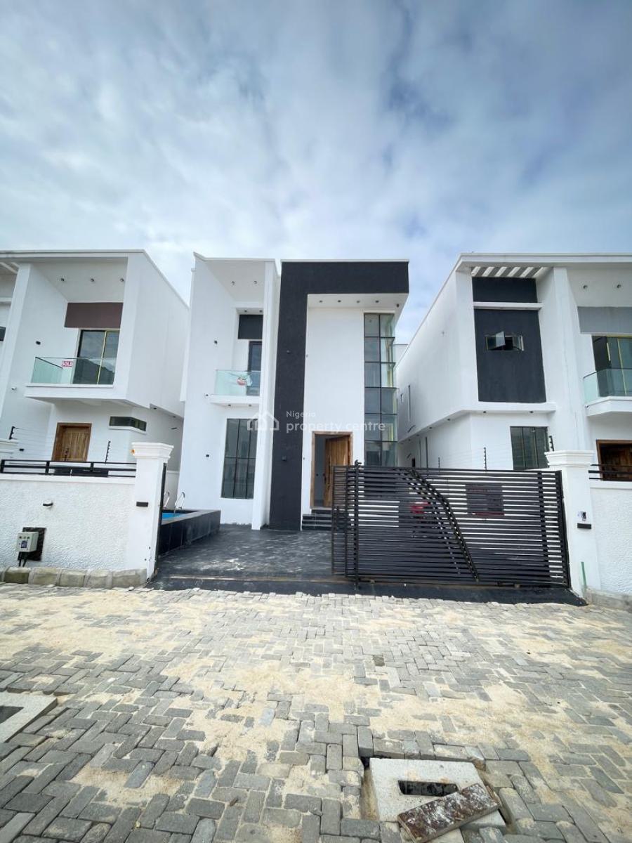 Brand New 4bedroom Detached Duplex with a Room Bq & Pool, Chevron, Lekki, Lagos, Detached Duplex for Sale