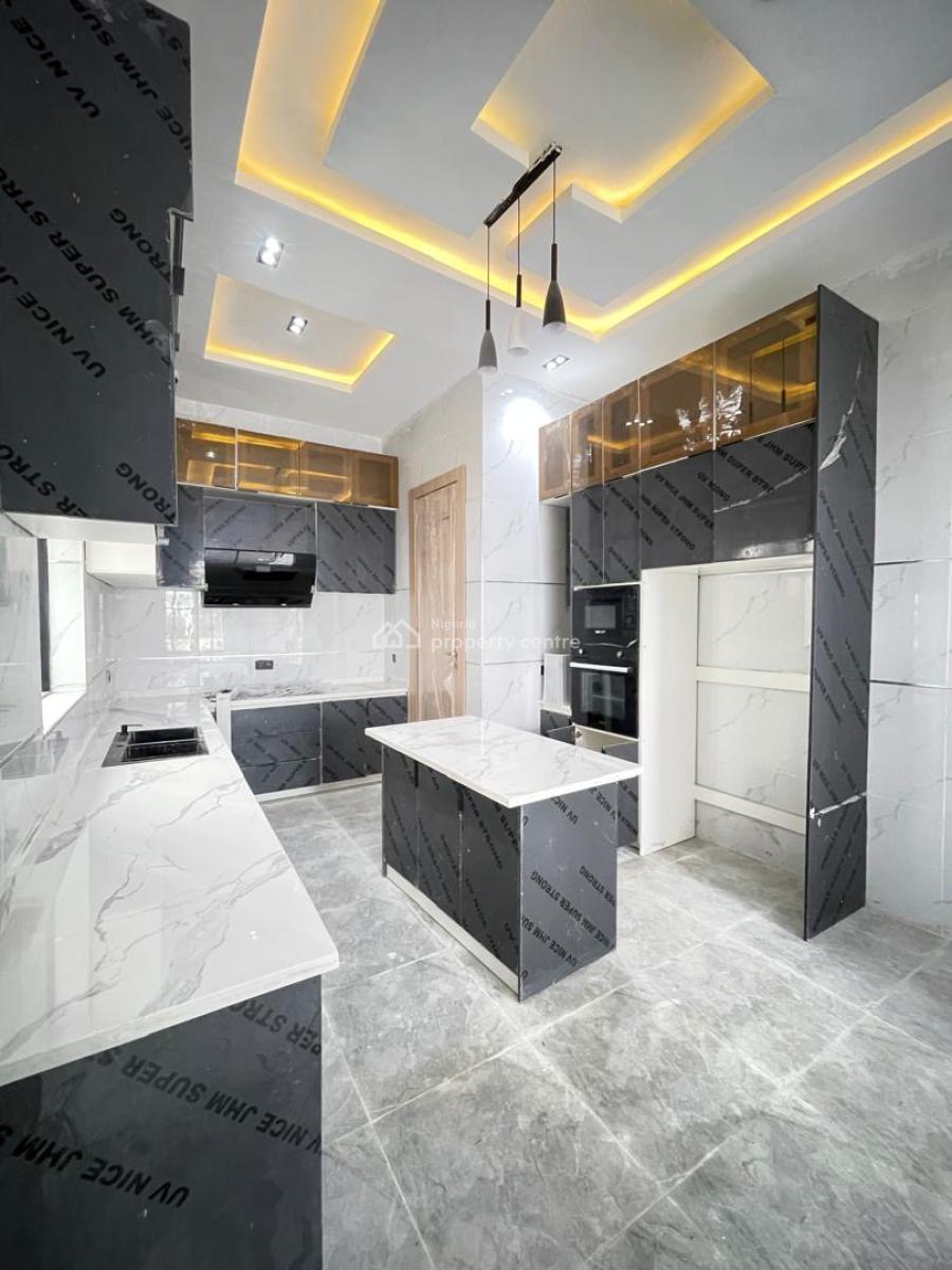 Brand New 4bedroom Detached Duplex with a Room Bq & Pool, Chevron, Lekki, Lagos, Detached Duplex for Sale