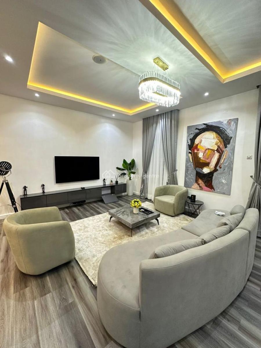 Nicely Furnished 5 Bedroom Apartment, Osapa, Lekki, Lagos, Flat / Apartment Short Let