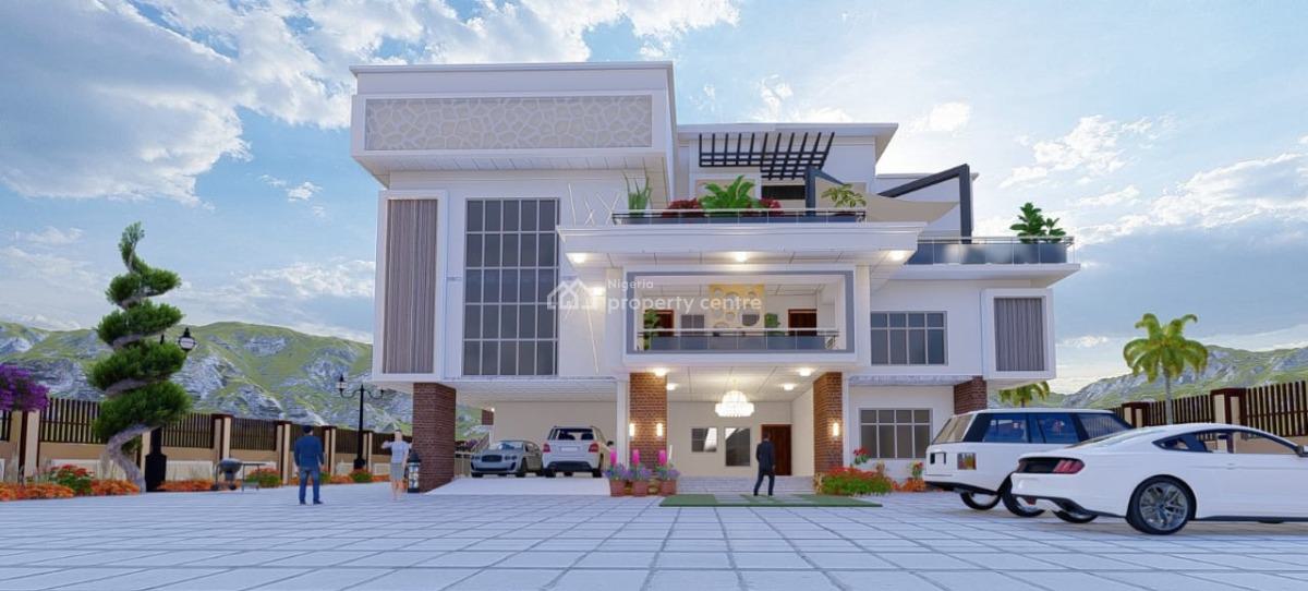 Luxury 9 Bedroom Mansion with 7 Parlours and 12 Rooms Bq, By Channel Television, Guzape District, Abuja, Detached Duplex for Sale