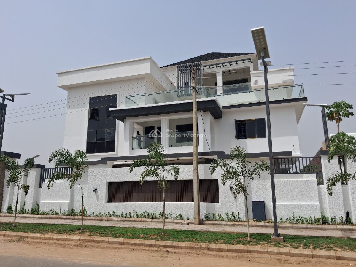 Luxury 9 Bedroom Mansion with 7 Parlours and 12 Rooms Bq, By Channel Television, Guzape District, Abuja, Detached Duplex for Sale
