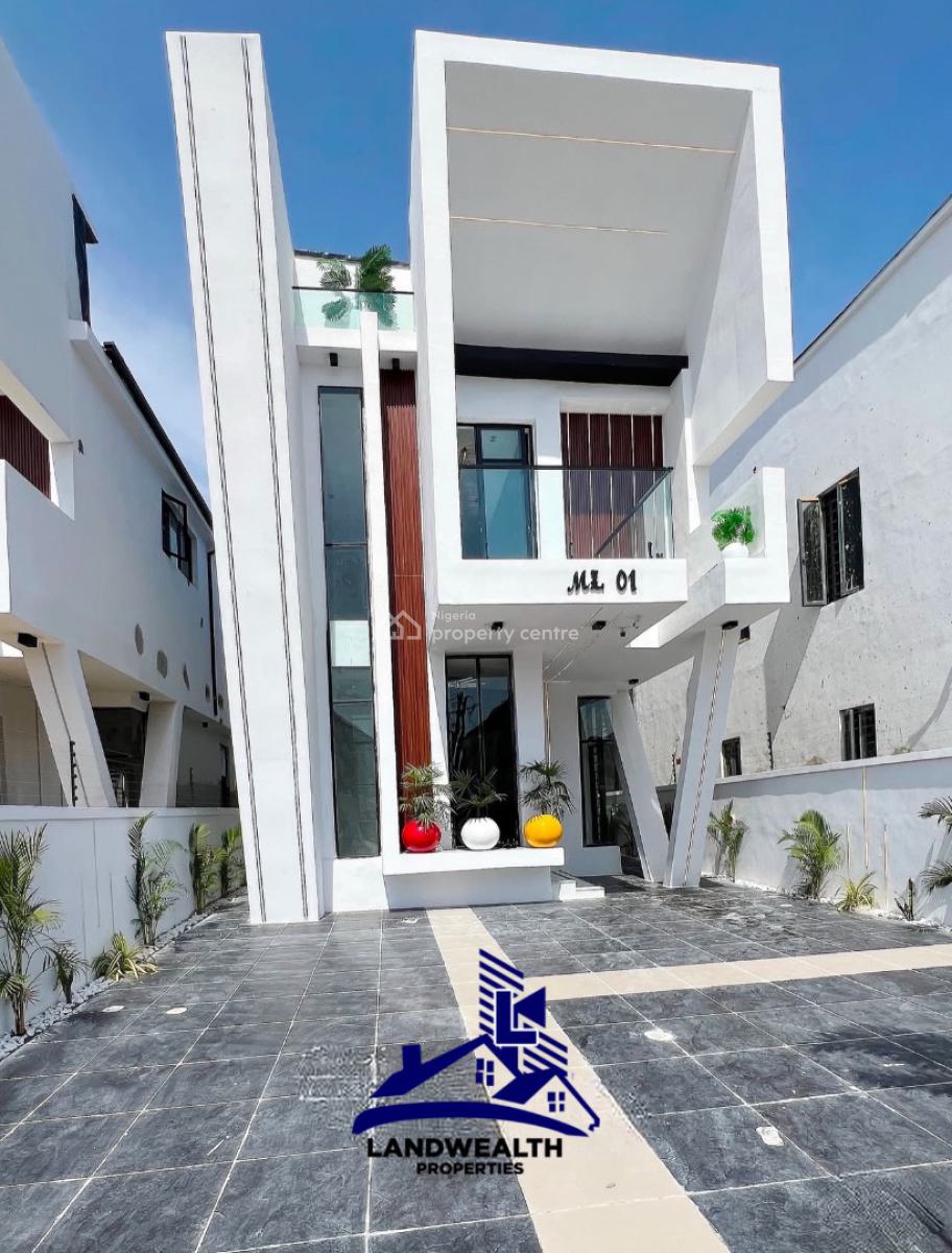 Luxurious 5 Bedroom Fully Detached with Swimming Pool, 4 Cars Space, Secure Estate at Ikota Lekki, Ikota, Lekki, Lagos, Detached Duplex for Sale