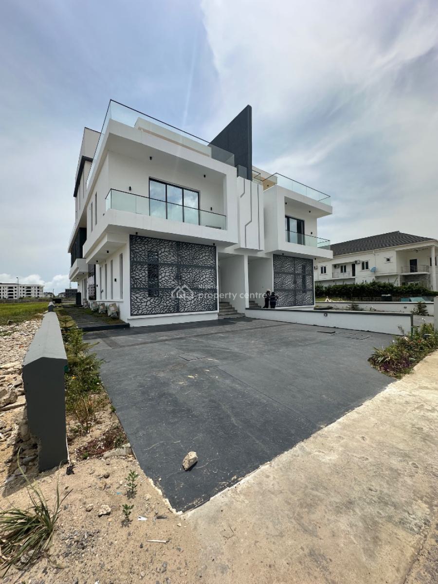 Fully Smart 5 Bedrooms Semi-detached Duplex in a Great Estate, Cowrie Creek Estate, Ikate, Lekki, Lagos, Semi-detached Duplex for Sale