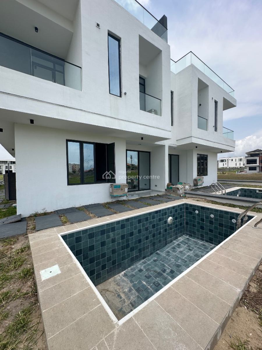 Fully Smart 5 Bedrooms Semi-detached Duplex in a Great Estate, Cowrie Creek Estate, Ikate, Lekki, Lagos, Semi-detached Duplex for Sale