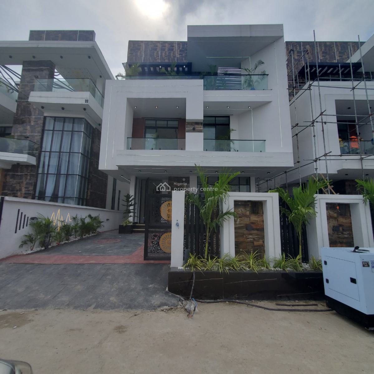 Enormous 5 Bedroom Duplex with a Pool and Bq, Chevron, Lekki, Lagos, House for Sale