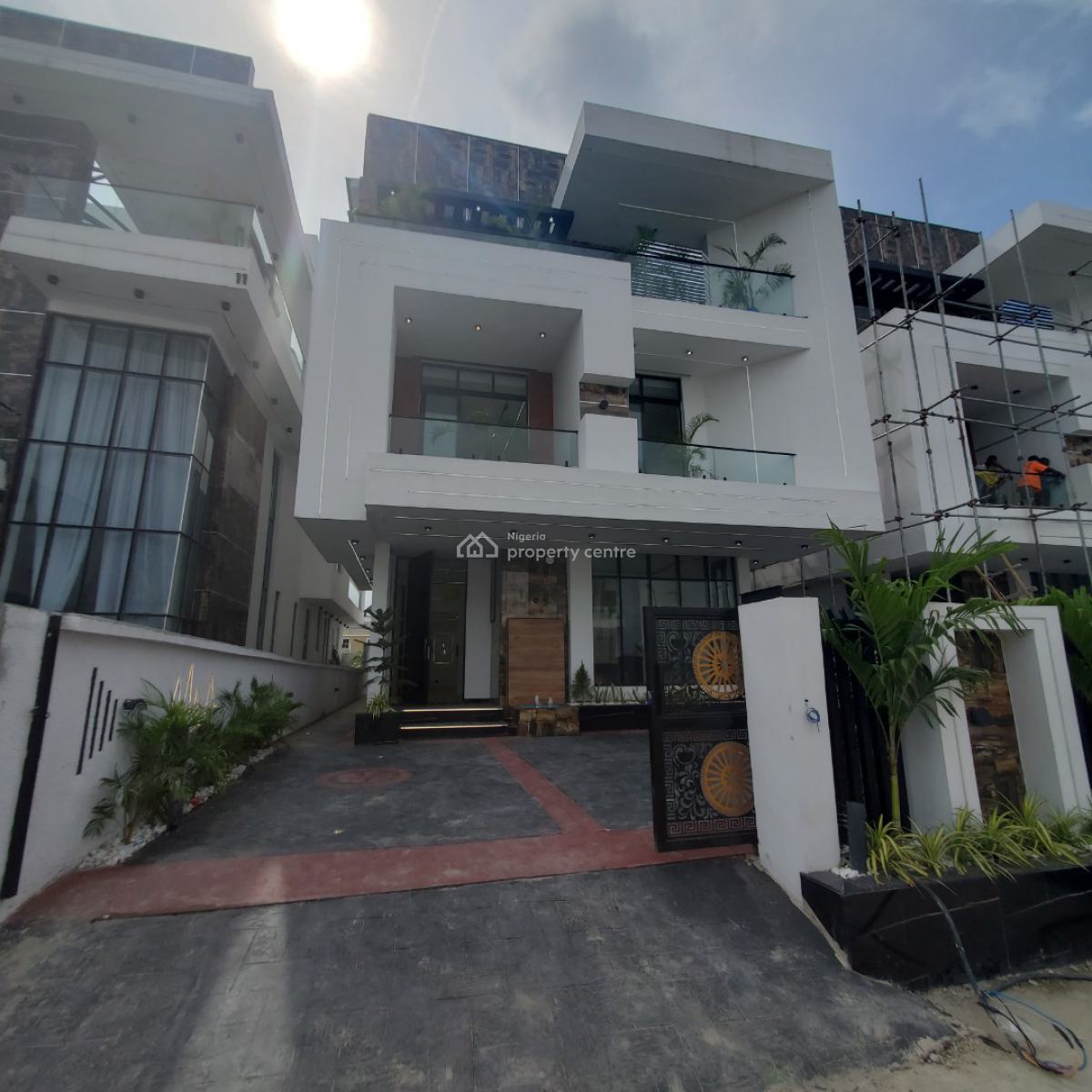 Enormous 5 Bedroom Duplex with a Pool and Bq, Chevron, Lekki, Lagos, House for Sale