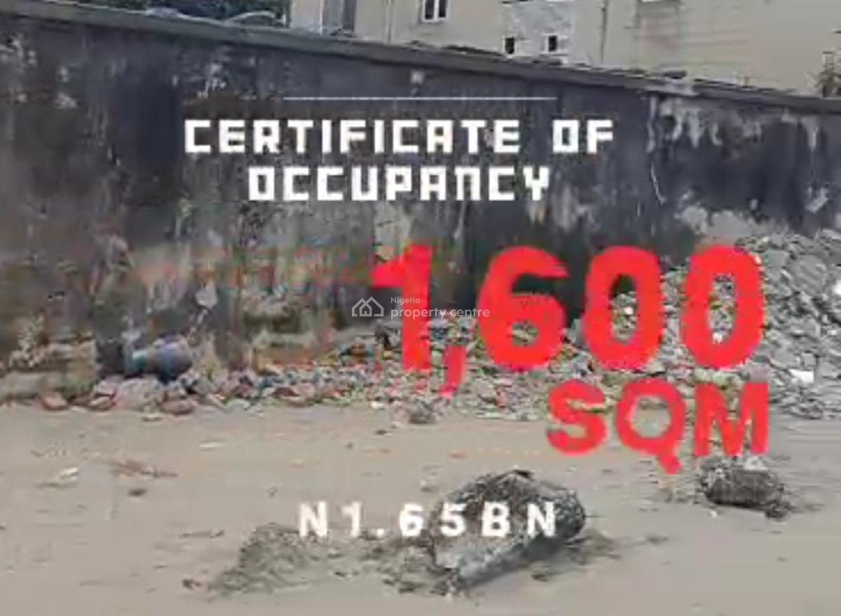 1600sqm Land Facing 2 Streets, Lekki Right, Oniru, Victoria Island (vi), Lagos, Mixed-use Land for Sale