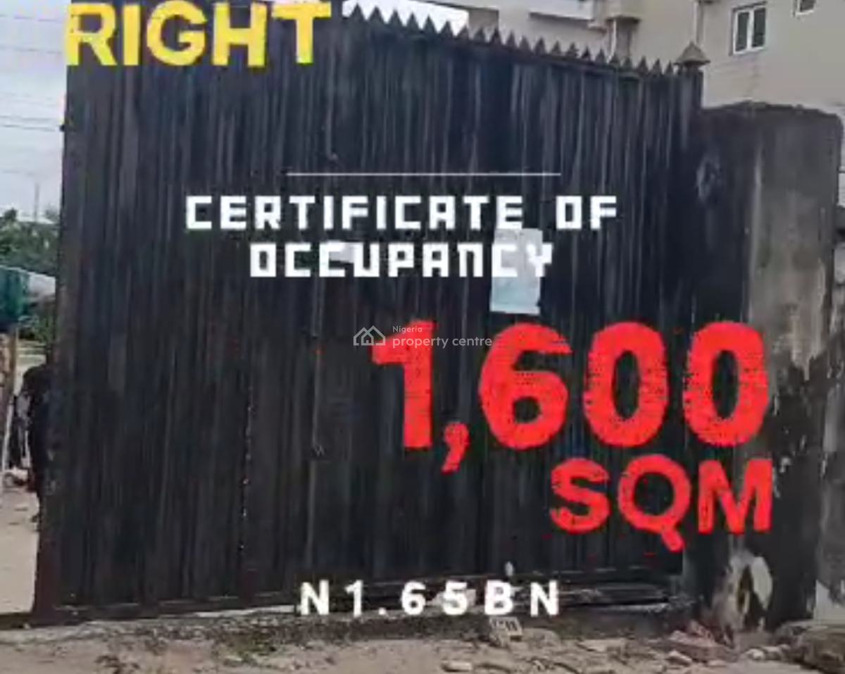 1600sqm Land Facing 2 Streets, Lekki Right, Oniru, Victoria Island (vi), Lagos, Mixed-use Land for Sale