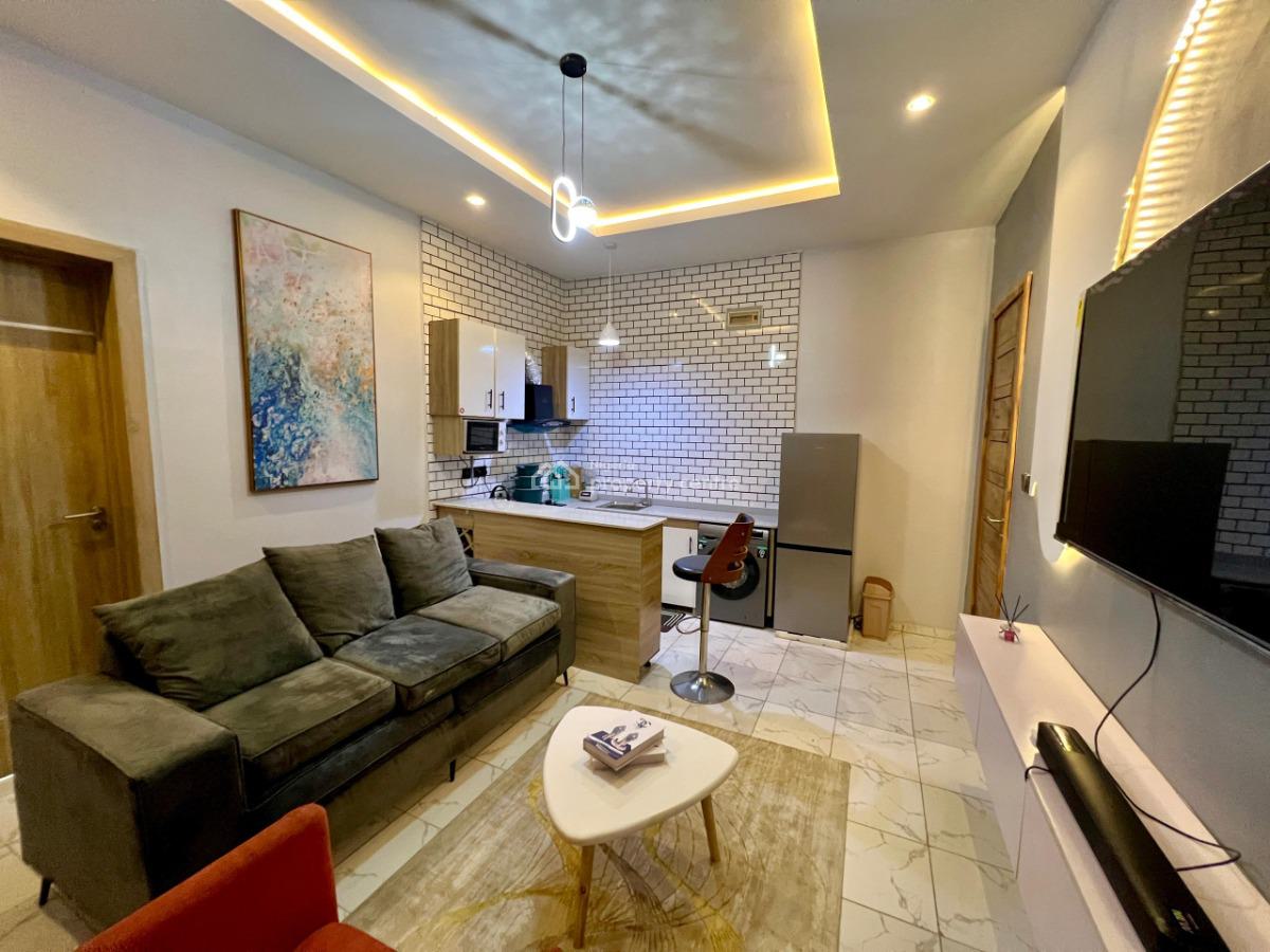 Nicely Furnished 1 Bedroom Apartment, Chevron, Lekki, Lagos, Flat / Apartment Short Let