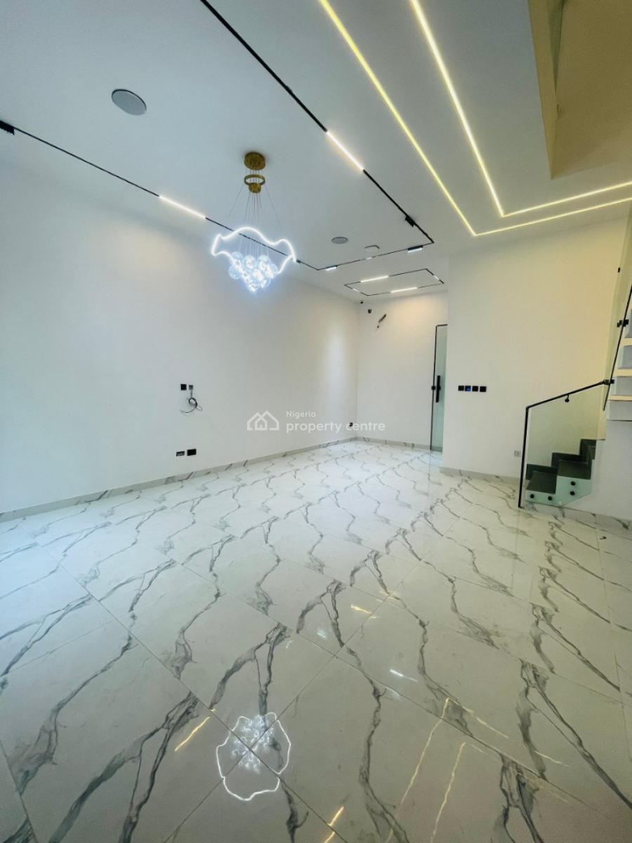 Astonishing 4 Bedroom Terrace Duplex with Bq, Pool, in a Secured Estate, Osapa, Lekki, Lagos, Terraced Duplex for Sale