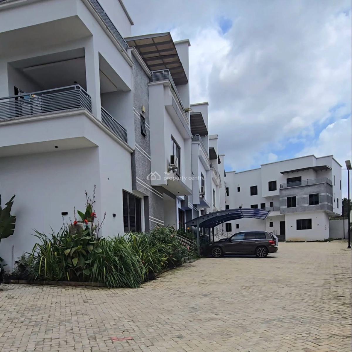 Brand New and Beautifully Designed 4 Bedroom Duplex, Bq, Tarred Road, Guzape District, Abuja, Terraced Duplex for Sale