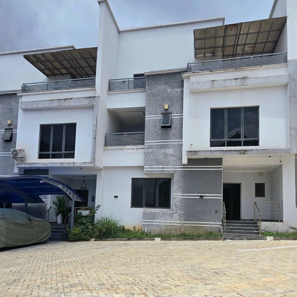 Brand New and Beautifully Designed 4 Bedroom Duplex, Bq, Tarred Road, Guzape District, Abuja, Terraced Duplex for Sale