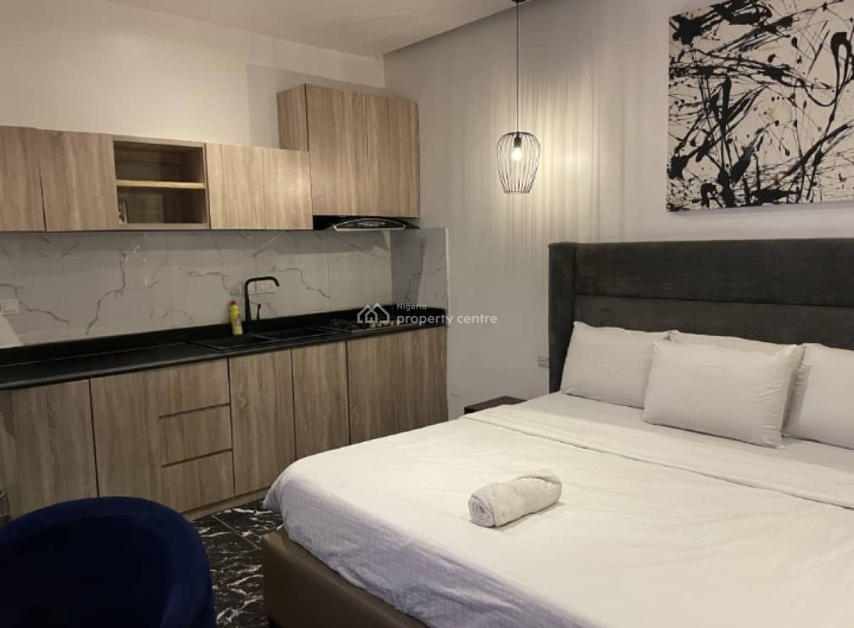 Furnished Studio Apartment with Fitted Kitchen, Ikate, Lekki, Lagos, Self Contain (single Rooms) for Rent
