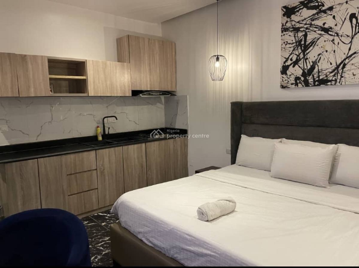 Furnished Studio Apartment with Fitted Kitchen, Ikate, Lekki, Lagos, Self Contain (single Rooms) for Rent