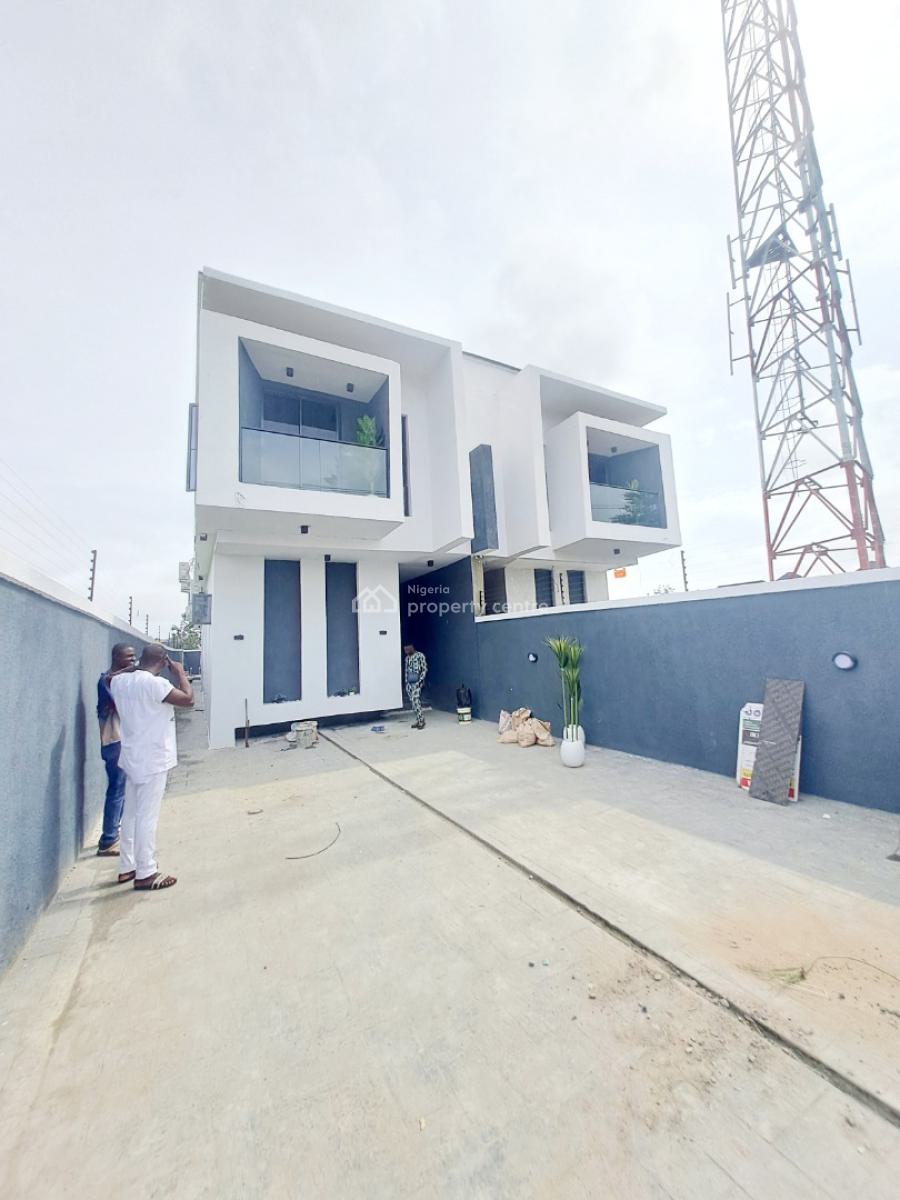 Newly Built 5 Bedroom Semi with  Pool, Cinema Room, Gym House & Bq, Abraham Adesanya, Ajah, Lagos, Detached Duplex for Sale