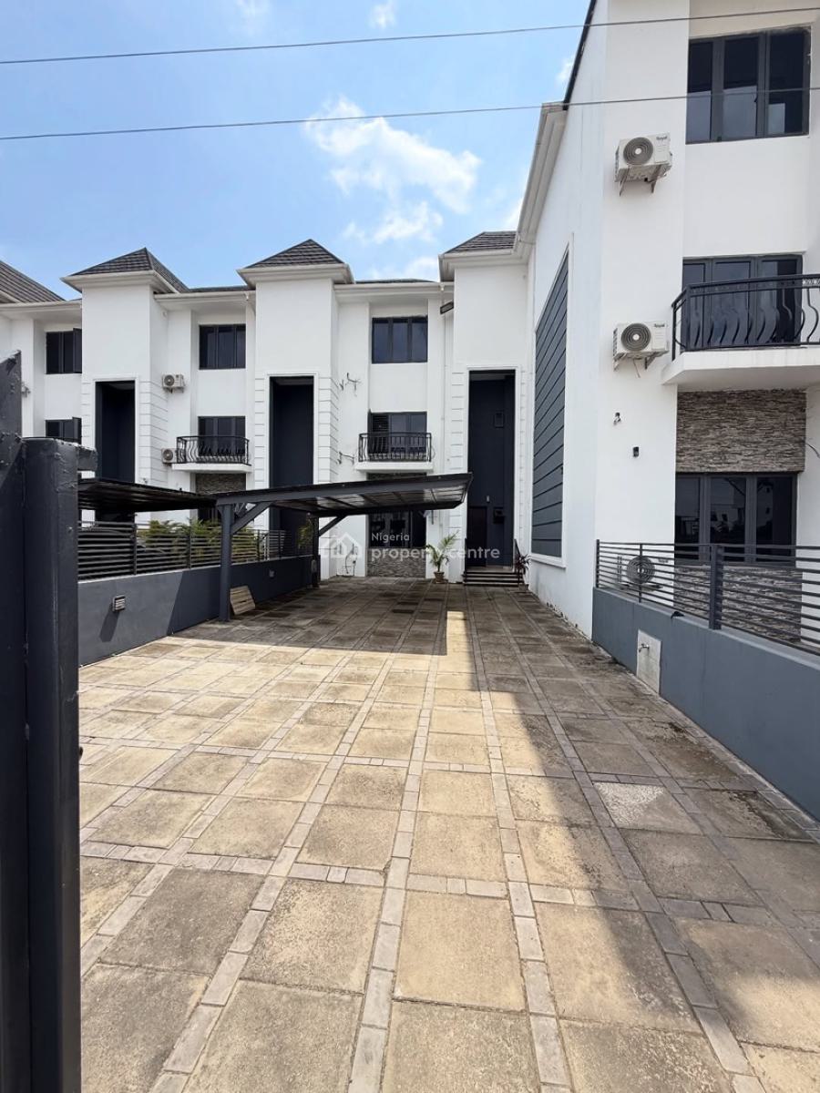 Smartly Designed 4 Bedrooms Spacious & Gated Serviced Duplex with Bq, Jahi, Abuja, Terraced Duplex for Rent