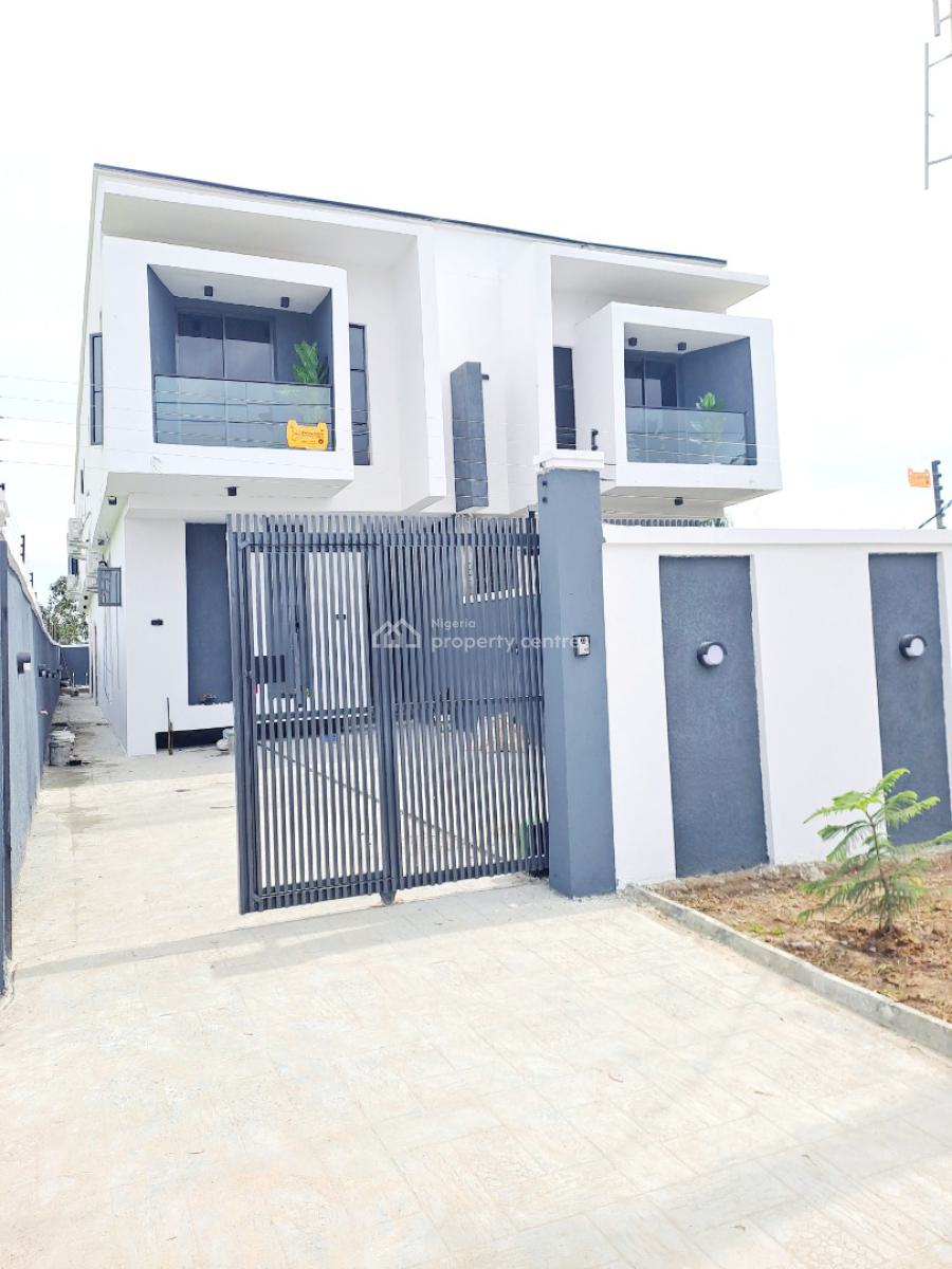 Newly Built 5 Bedroom Semi-detached with Bq, Pool, Cinema Room and Gym, Abraham Adesanya, Ajah, Lagos, Semi-detached Duplex for Sale