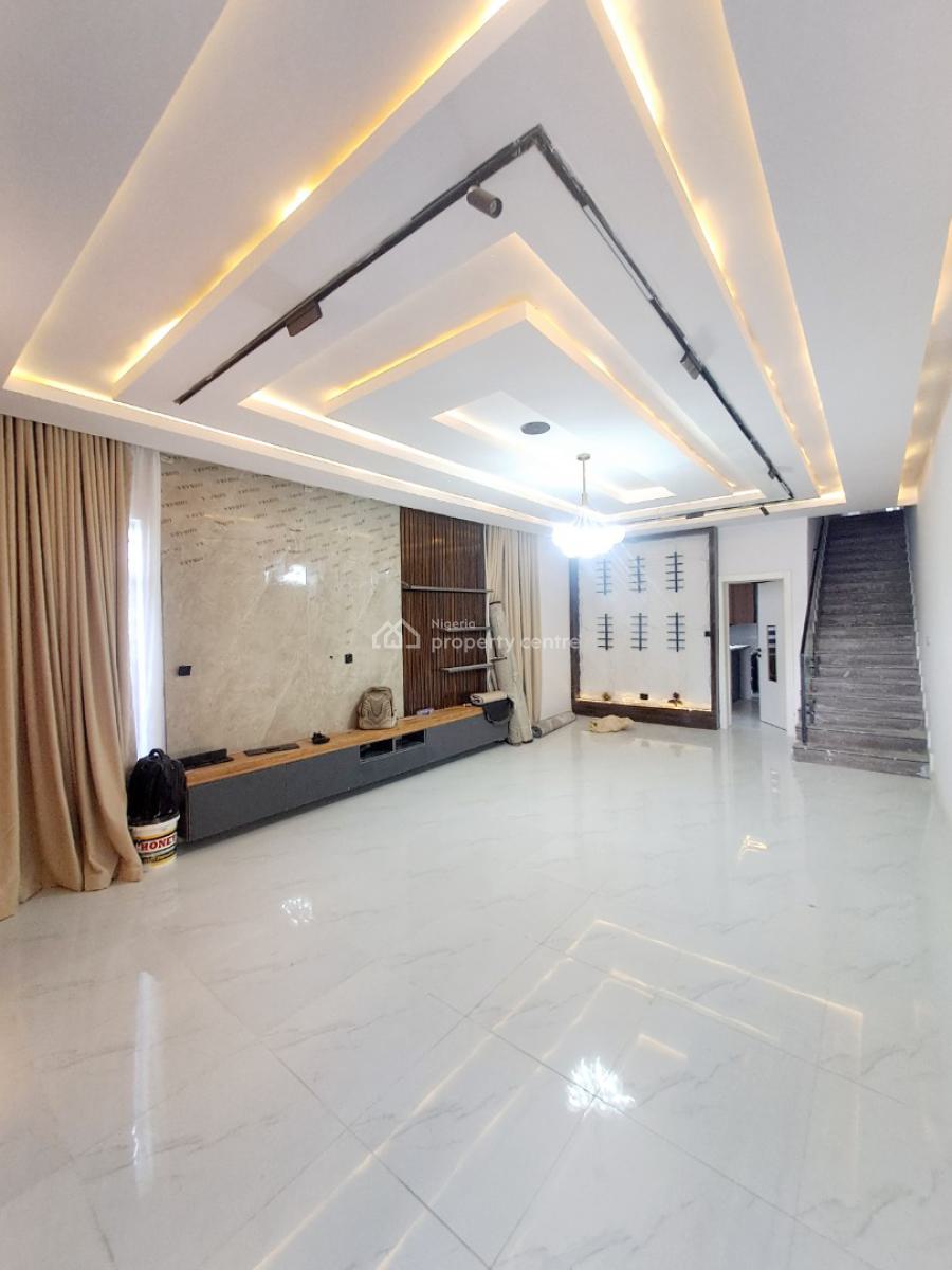 Newly Built 5 Bedroom Semi-detached with Bq, Pool, Cinema Room and Gym, Abraham Adesanya, Ajah, Lagos, Semi-detached Duplex for Sale